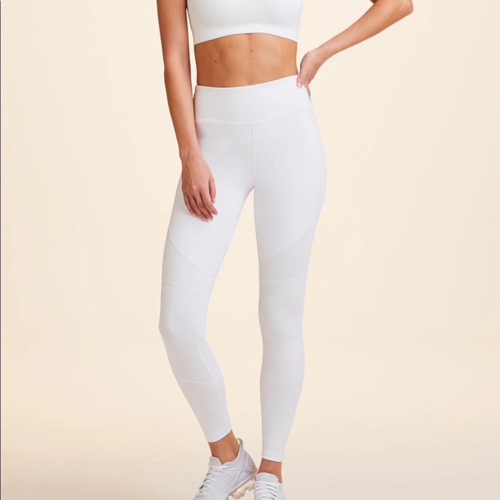 Alala White Cropped Leggings